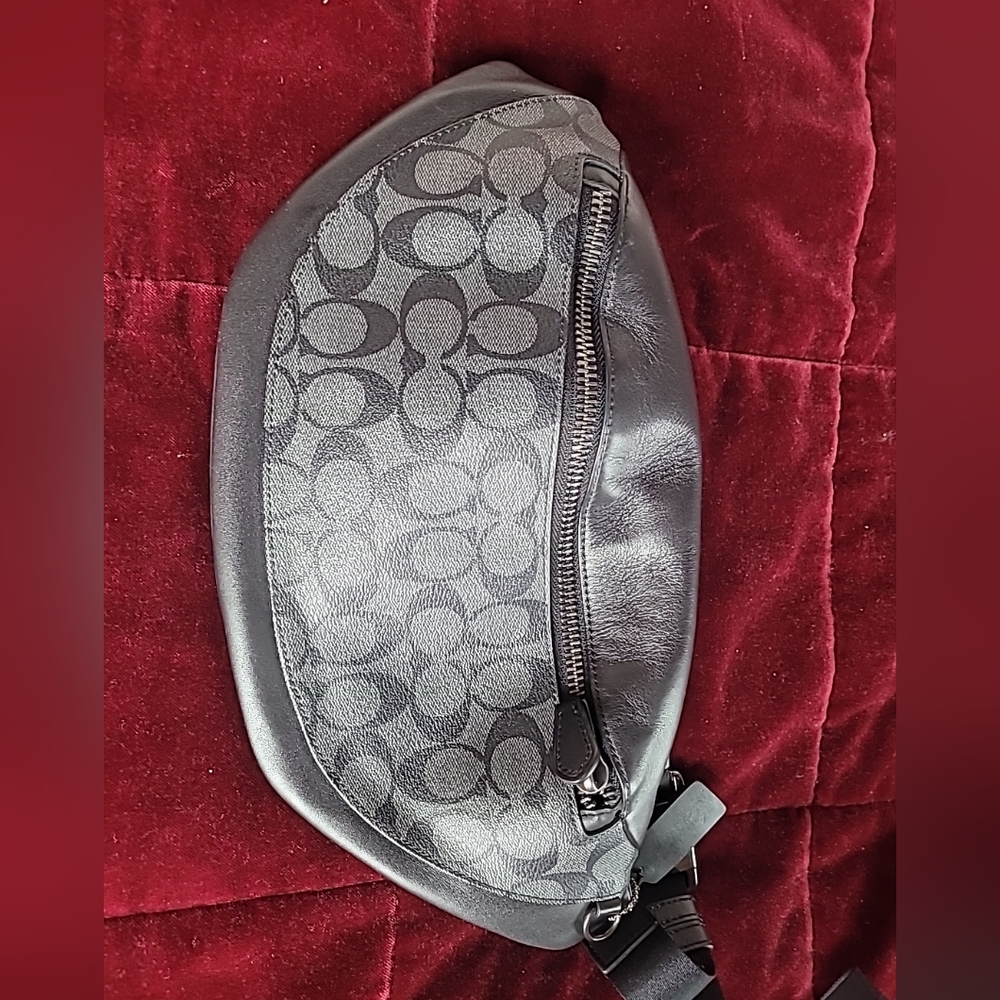 Coach Signature Logo CC Leather Fanny Pack